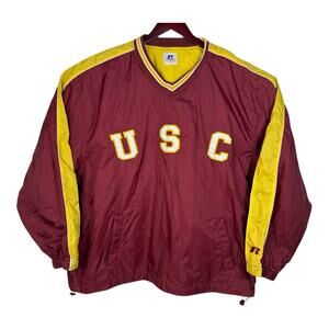 Vintage Russell Athletic NCAA USC Trojans Men's Windbreaker Jacket Size Medium